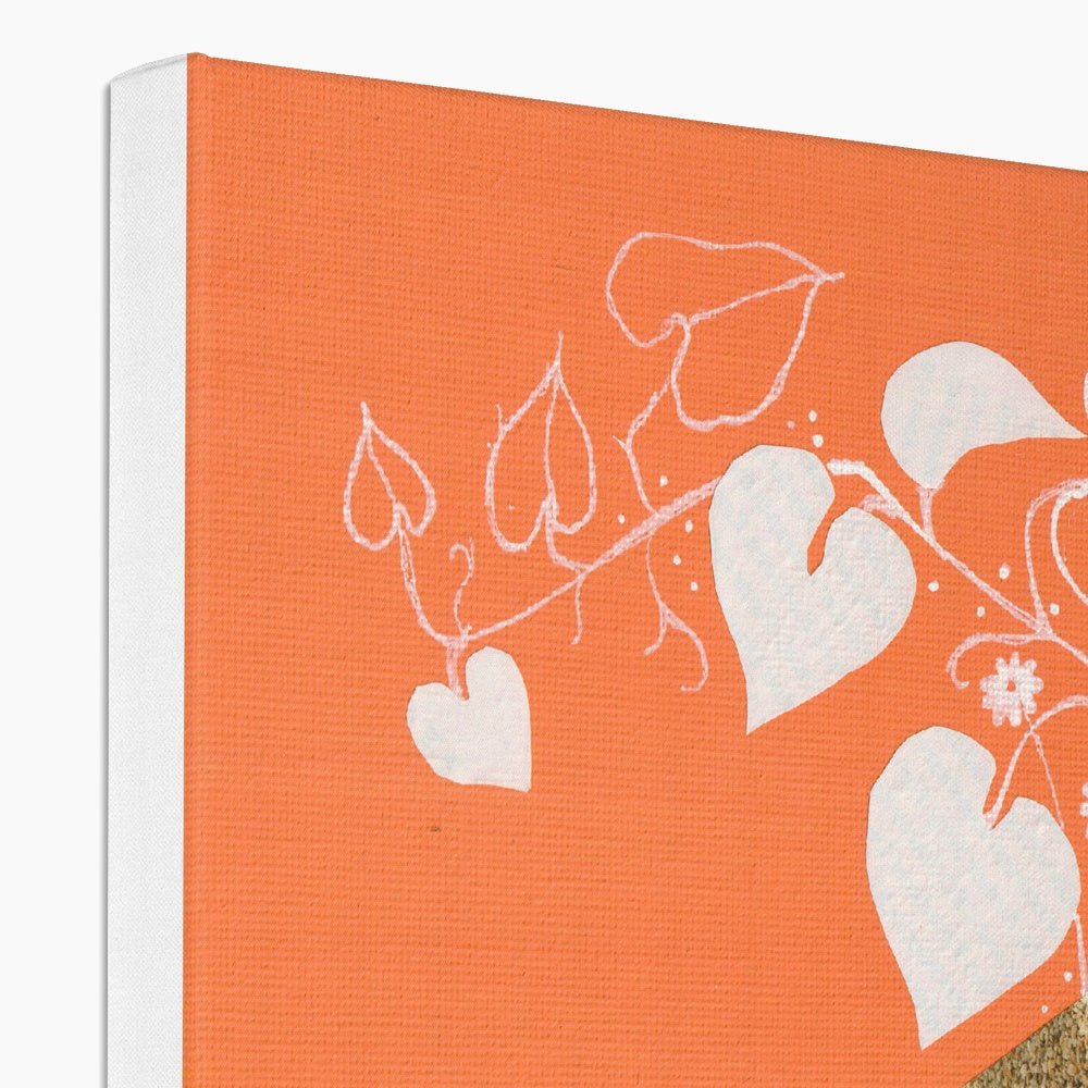 Orange Planter - Printed Eco Canvas - Dipti Irla