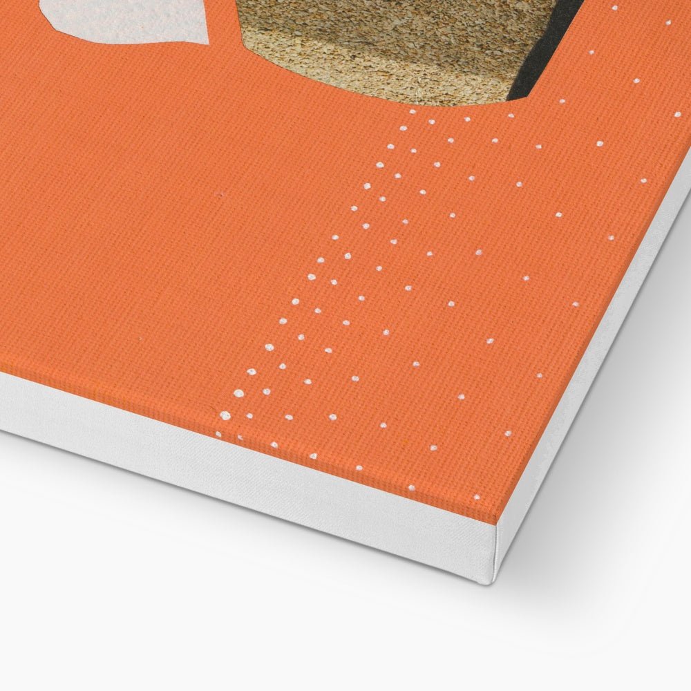 Orange Planter - Printed Eco Canvas - Dipti Irla