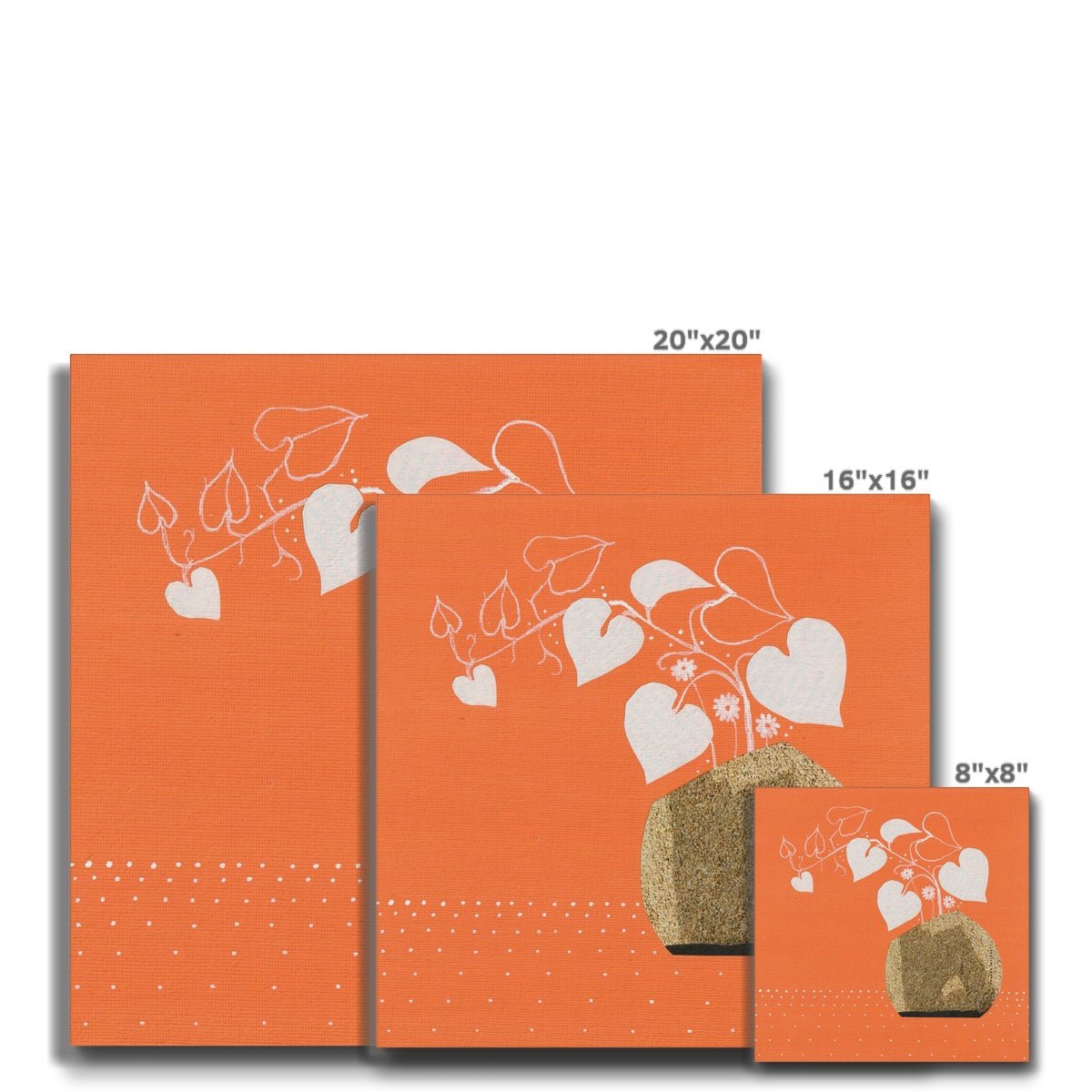 Orange Planter - Printed Eco Canvas - Dipti Irla