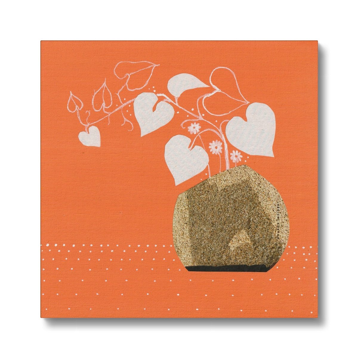 Orange Planter - Printed Eco Canvas - Dipti Irla