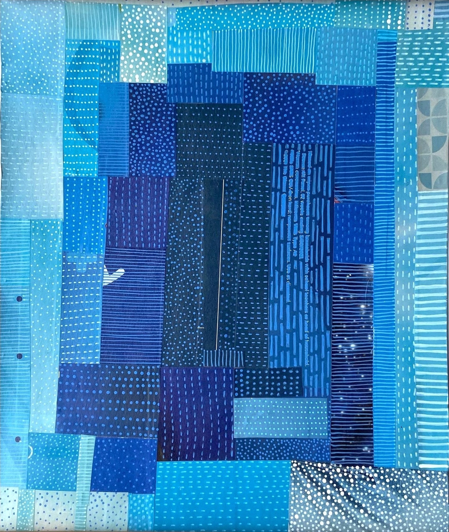 Blue Sky Quilt Collage - Dipti Irla