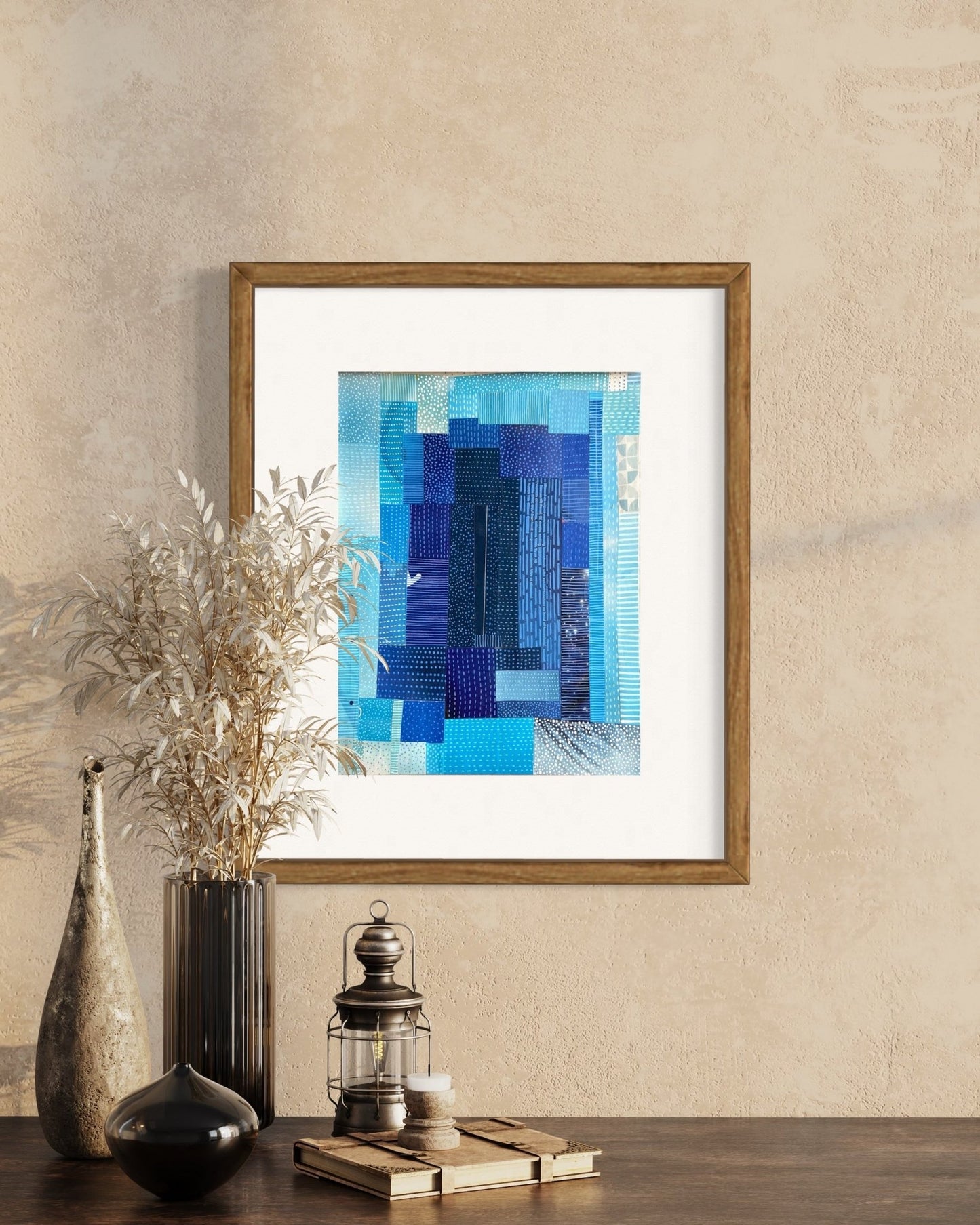 Blue Sky Quilt Collage - Dipti Irla