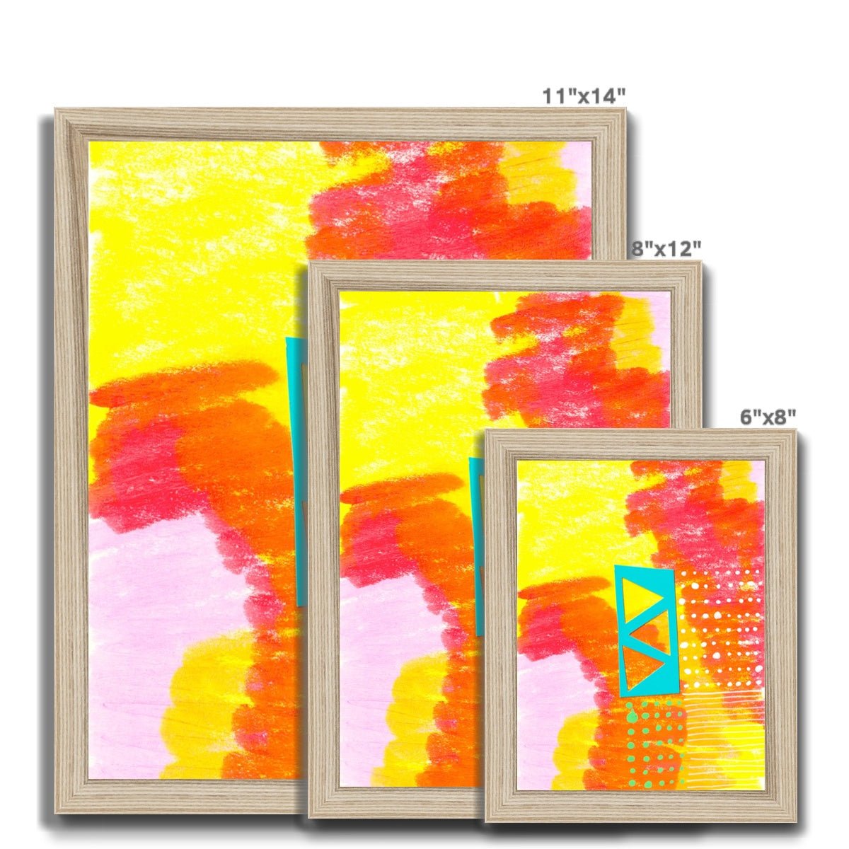 Color Burst 3 Framed Print - Dipti Irla