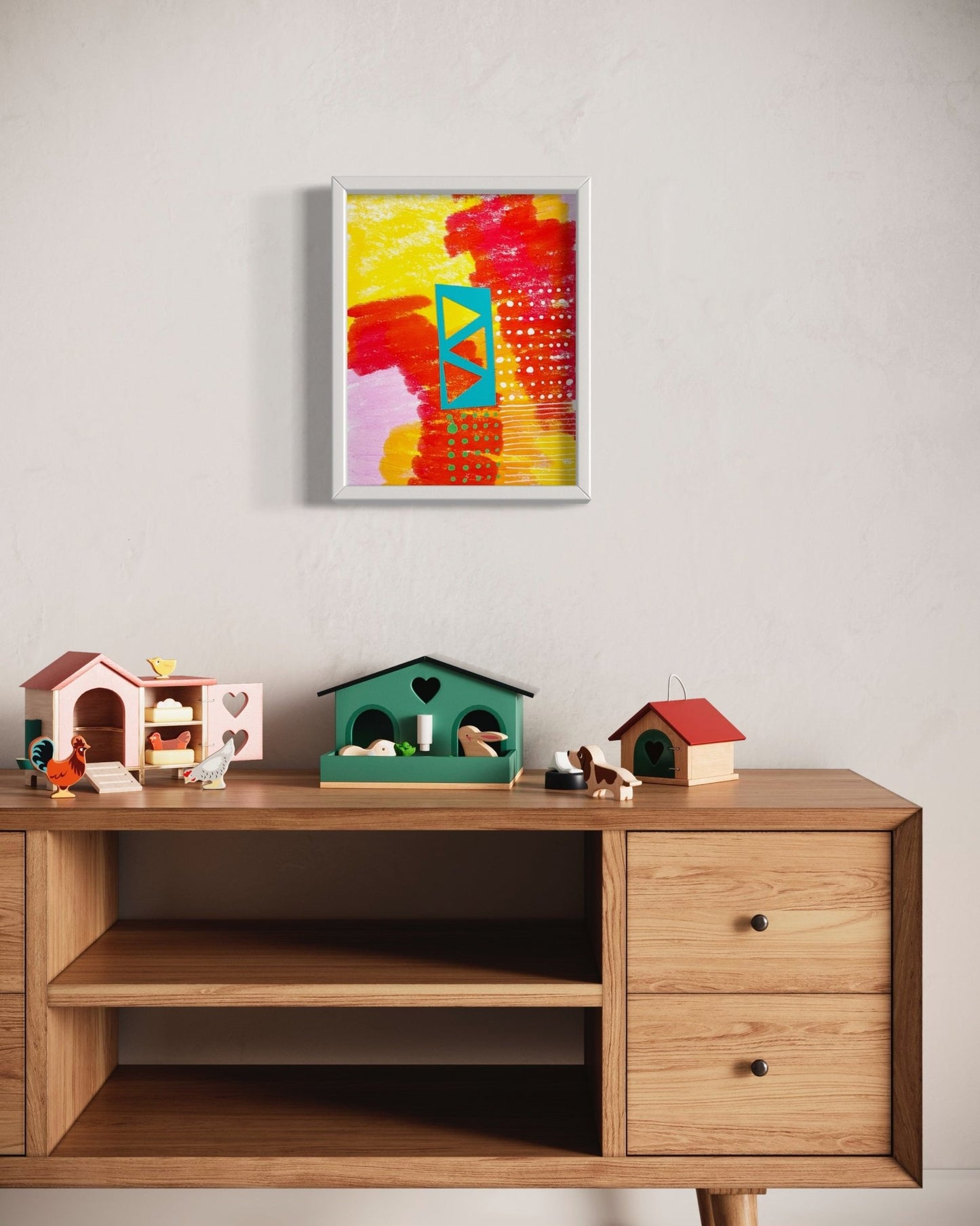 Color Burst 3 Framed Print - Dipti Irla