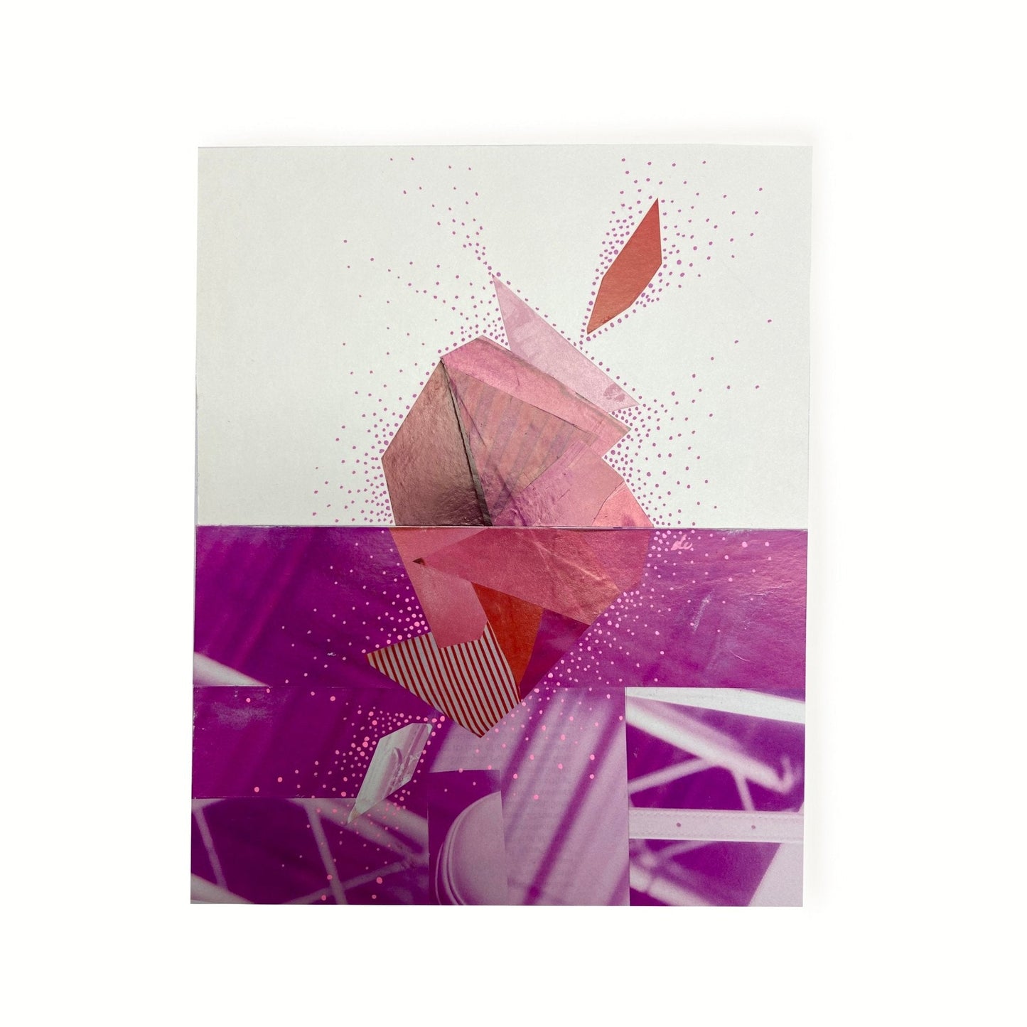 YIN YANG DIYA - PINK ABSTRACT COLLAGE - Dipti Irla