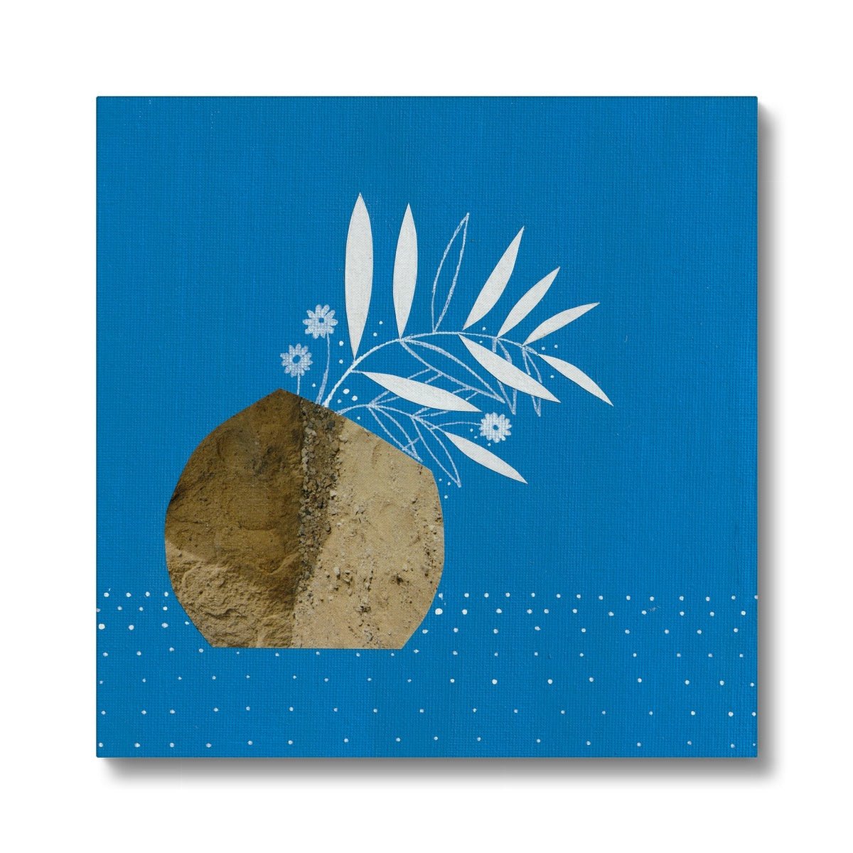 Blue Planter - Printed Eco Canvas - Dipti Irla