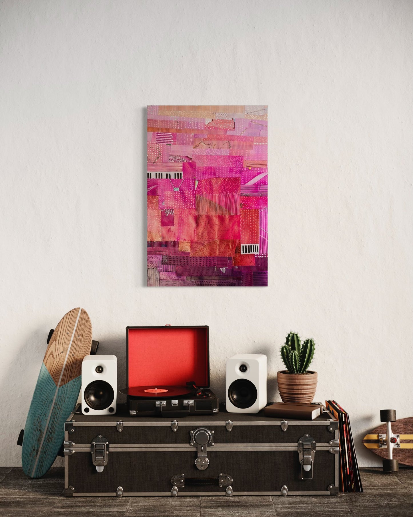 Harmony in Pink Eco Canvas Print - Dipti Irla