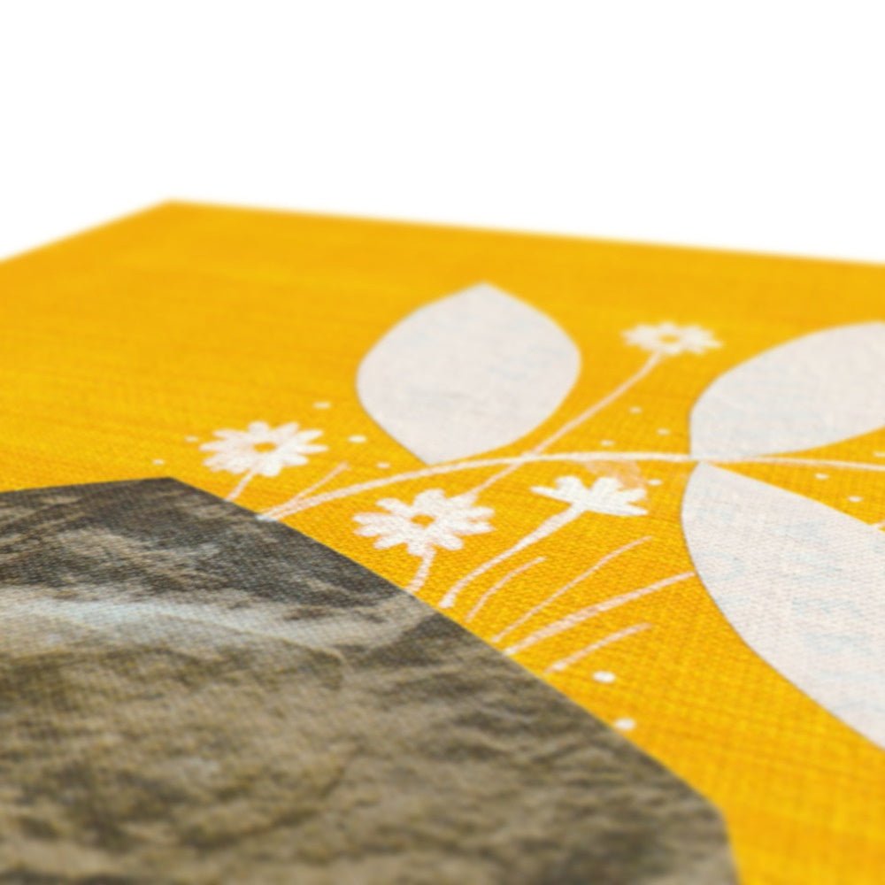 Yellow Planter - Printed Eco Canvas - Dipti Irla