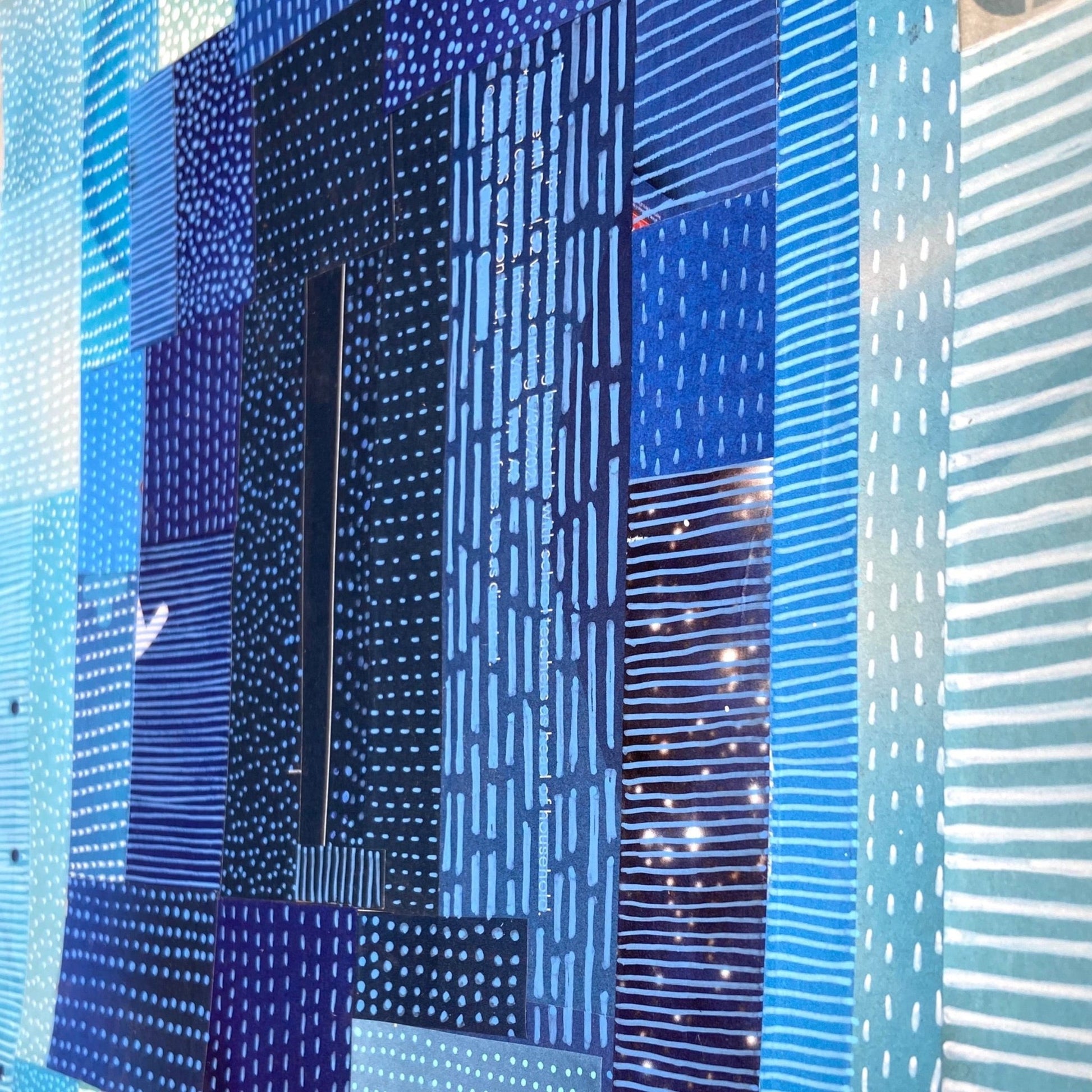 Blue Sky Quilt Collage - Dipti Irla