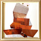 Golden Stacks and Golden Hearts - pair of collages - Dipti Irla